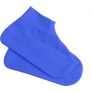 Husa Incaltaminte, , Impermeabila, Antiderapanta, din Latex, 13 x 13 x 2 cm, Marime M 34-40 cm, Albastru
