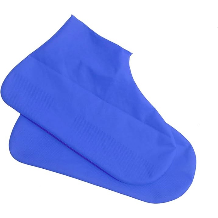 Husa Incaltaminte, , Impermeabila, Antiderapanta, din Latex, 13 x 13 x 2 cm, Marime M 34-40 cm, Albastru