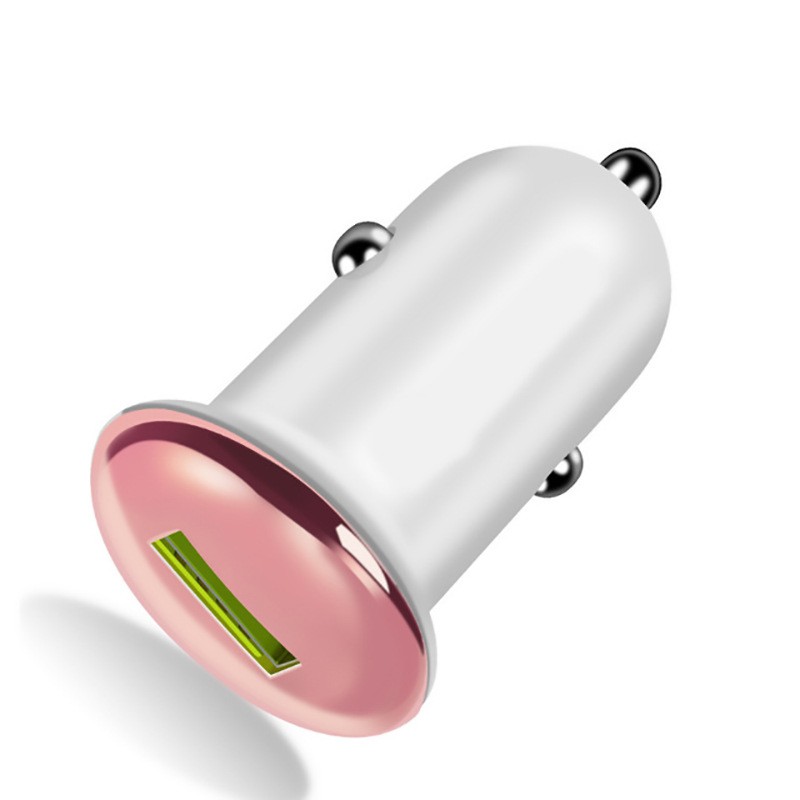 Incarcator Auto, Flippy, Incarcare Rapida QC3.0, USB, din ABS, Roz - imagine 2