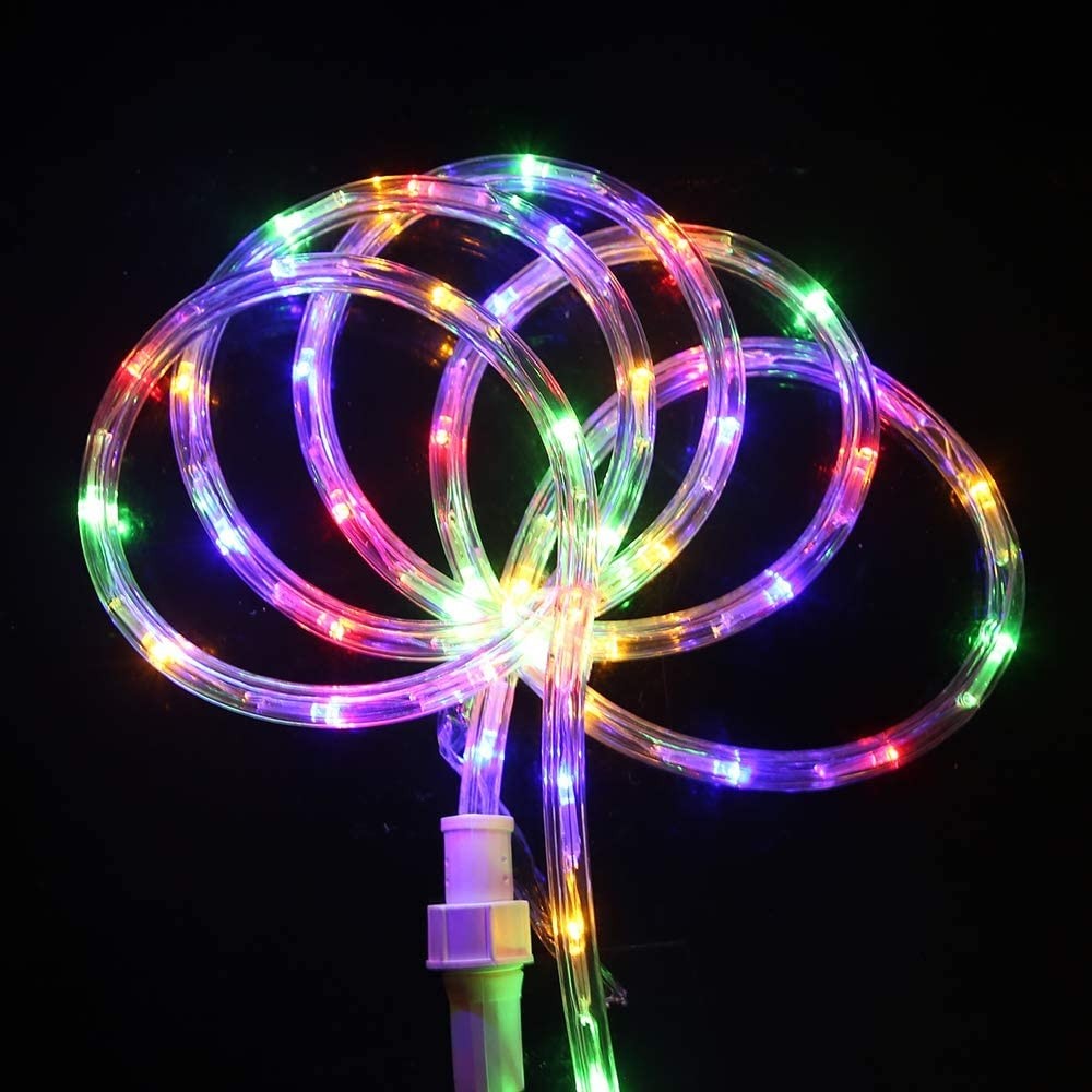Instalatie Craciun, 10 m, 240 Led-uri, Furtun Luminos, Multicolor, Transformator, Sectionabila, 220 V, - imagine 2