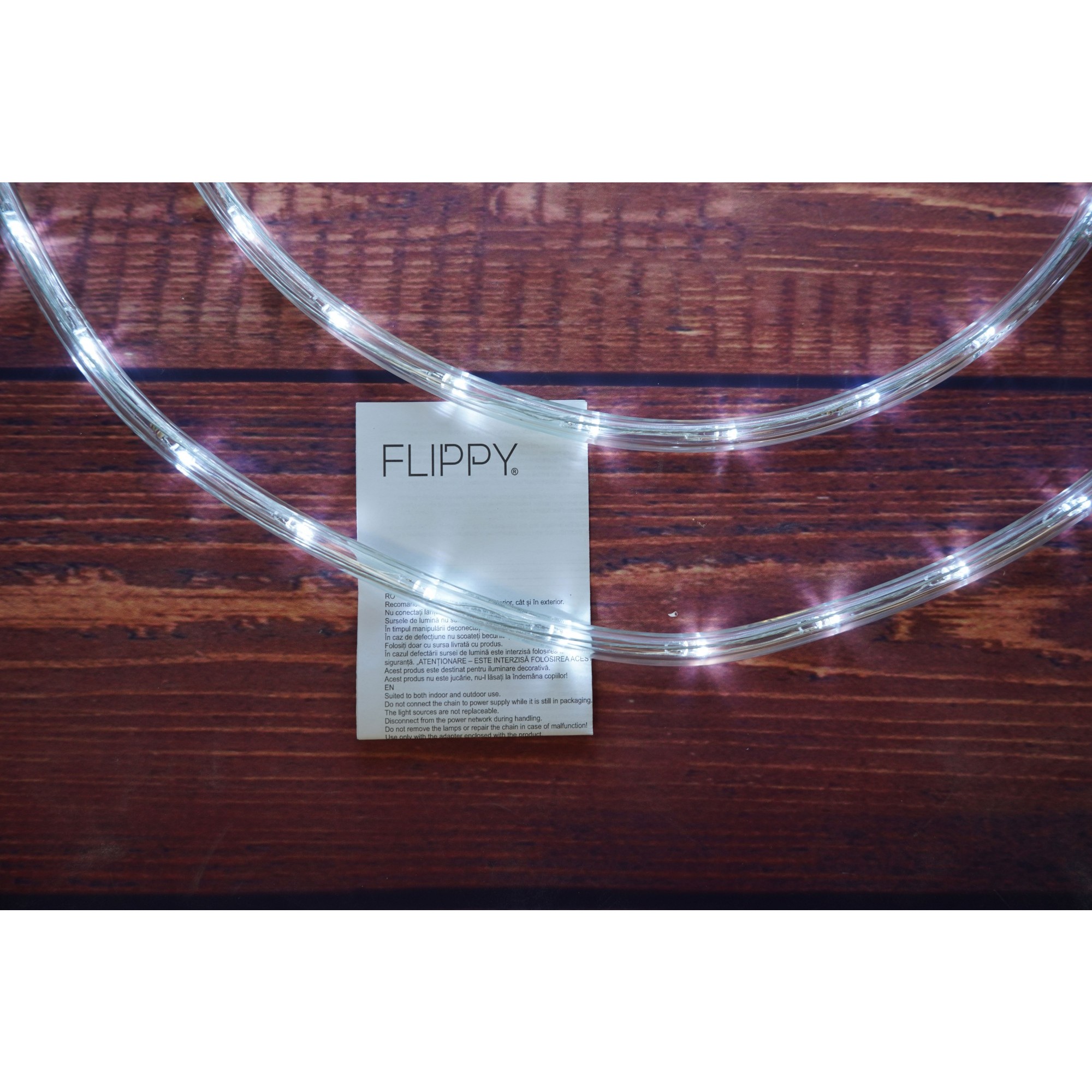 Instalatie Craciun, 96 m, 2304 Led-uri, Furtun Luminos, Alb rece, Transformator, Sectionabila, 220 V, - imagine 4