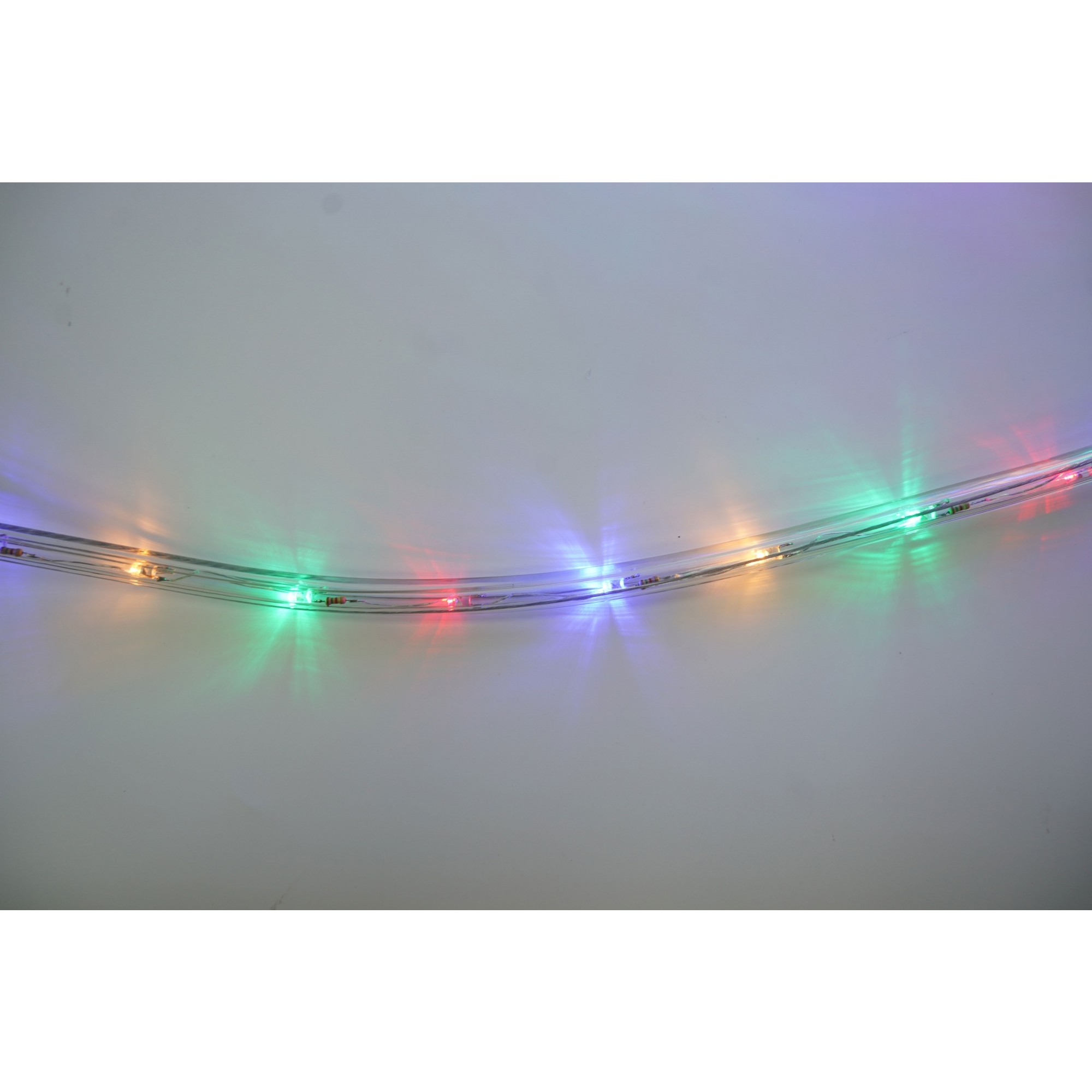 Instalatie Craciun, 96 m, 2304 Led-uri, Furtun Luminos, Multicolor, Transformator, Sectionabila, 220 V, - imagine 4