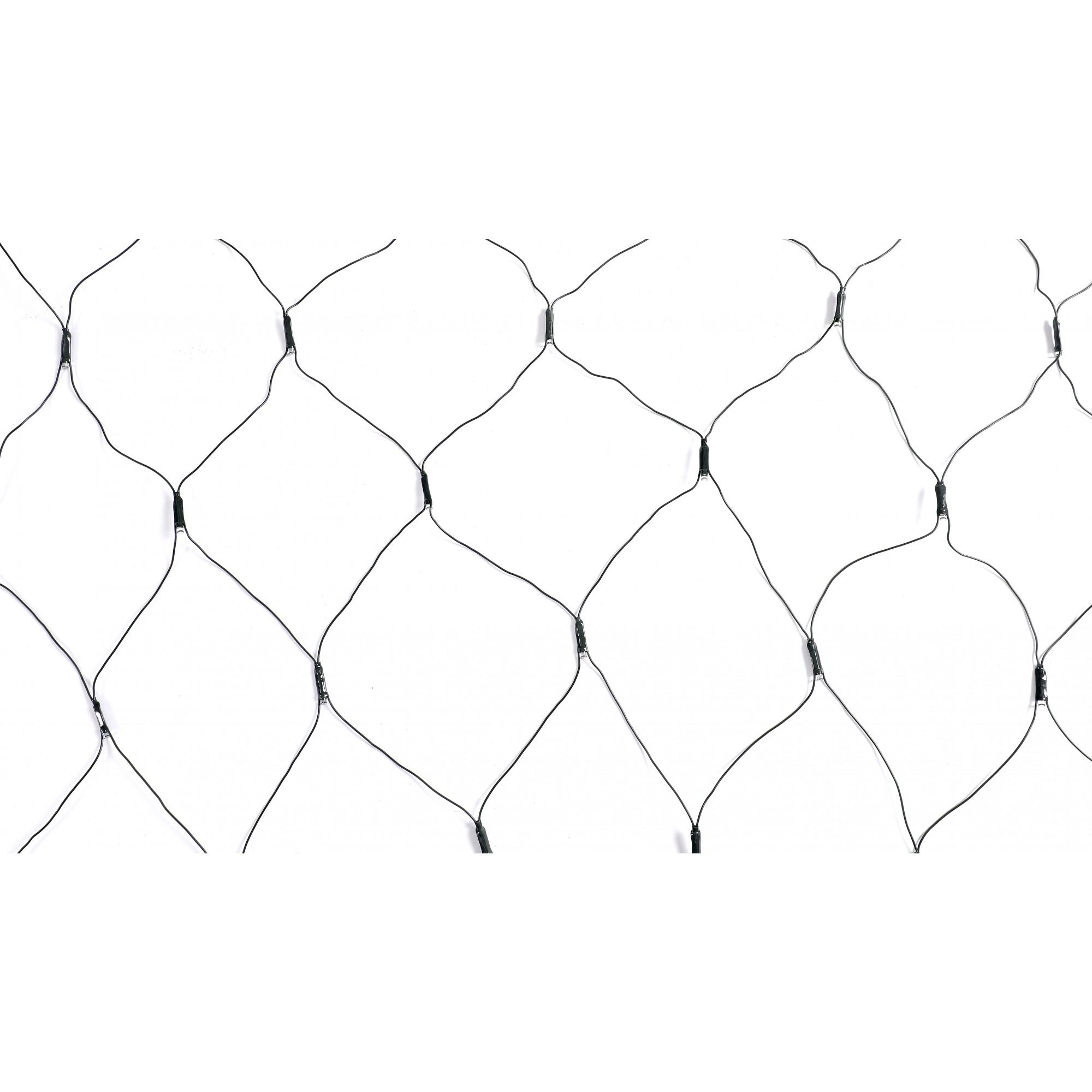 Instalatie Craciun tip plasa, cu transformator 31V, 1.5 m x 1.5 m, Alb Cald, 120 LED-uri V5, 8 jocuri de lumini, fir verde, - imagine 3