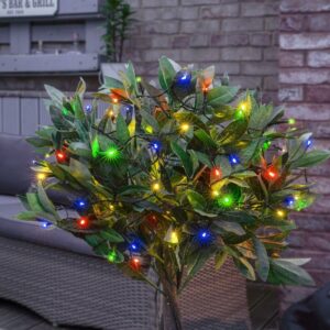 Instalatie de Craciun liniara Yoto, 10 m, din care 1 m cablu priza 220V, 100 LED, 8 jocuri de lumini, pentru interior, controler, fir negru, multicolor