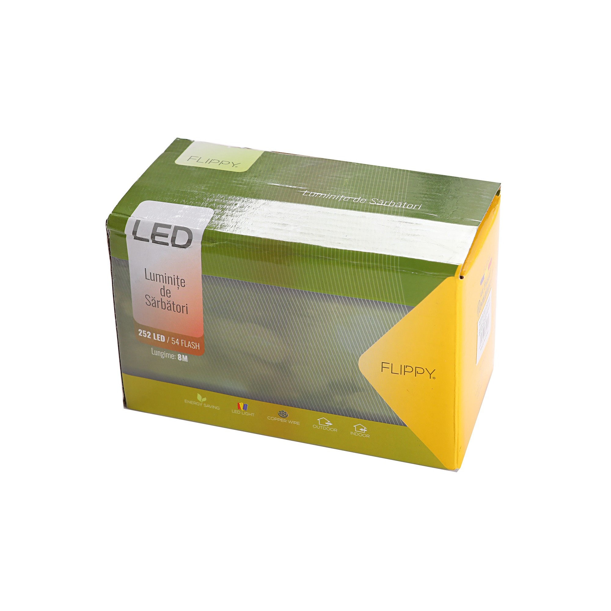 Instalatie de Craciun Premium ® Tip Franjuri cu Flash 8 m 252 LED-uri Alb Cald 2096WW Interconectabila - imagine 3