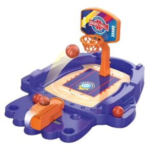 Joc de Masa Mini Baschet Interactiv pentru Copii, , Mingi Incluse, 25.5x19.5x13.5 cm, Mov