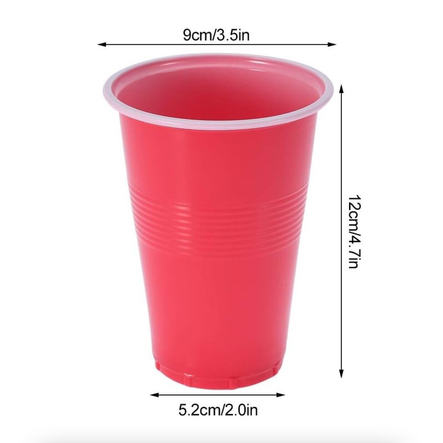 Joc de Baut BEER PONG, , Set din 12 Mingi de Tenis si 12 Pahare Reutilizabile, Joc Interactiv pentu Adulti, Albastru Rosu - imagine 2