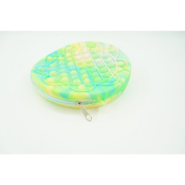 Jucarie antistres din silicon, , Pop It Now and Flip It, Geanta, Floarea Soarelui, Verde - imagine 3