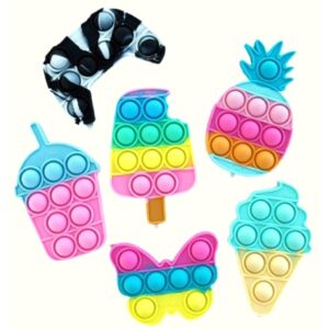 Jucarie antistres din silicon, , Pop It Now and Flip It, Stickere, Model mixt