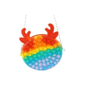 Jucarie antistres din silicon, Pop it Now and Flip It, , Geanta, Model 2, Multicolor