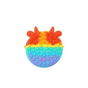 Jucarie antistres din silicon, Pop it Now and Flip It, , Geanta, Model 4, Multicolor