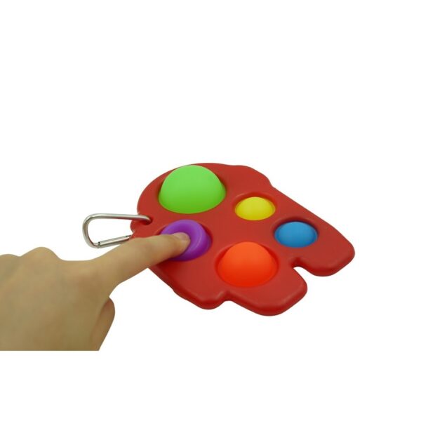 Jucarie Antistres  - Fidget Toy, Simple Dimple, Among us, Rosu - imagine 4