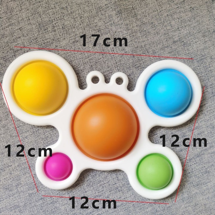 Jucarie Antistres  - Fidget Toy, Simple Dimple, Crab, Multicolor - imagine 3