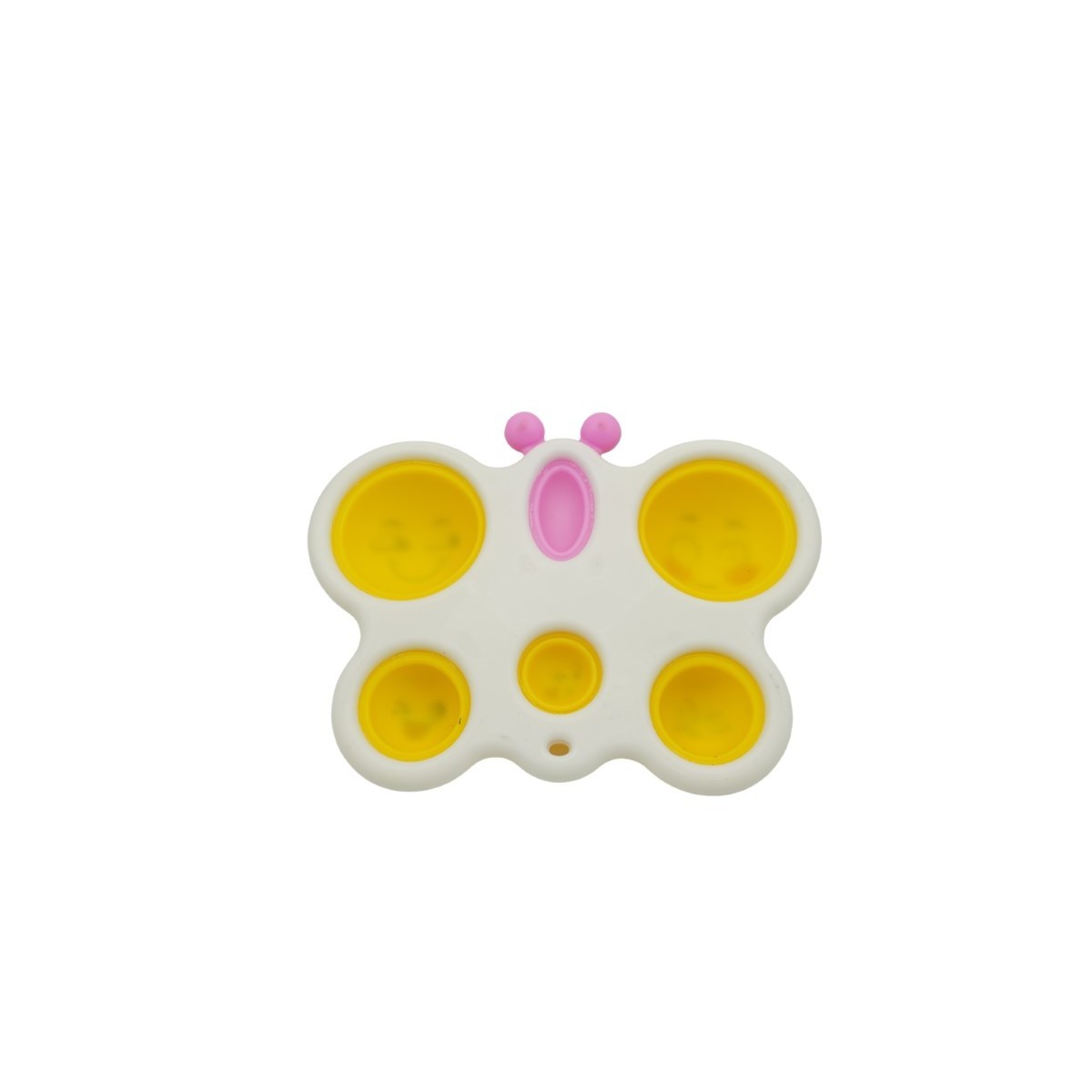 Jucarie Antistres  - Fidget Toy, Simple Dimple, Fluture, Alb - imagine 3