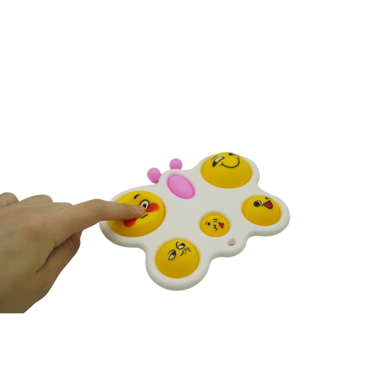 Jucarie Antistres  - Fidget Toy, Simple Dimple, Fluture, Alb - imagine 4