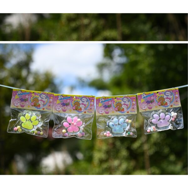 Jucarie Antistres Squishy, , cu Revenire Lenta, Labuta de Pisica Pufoasa, 7.5 cm, Ambalaj Transparent, Model 27055, Multicolor - imagine 3
