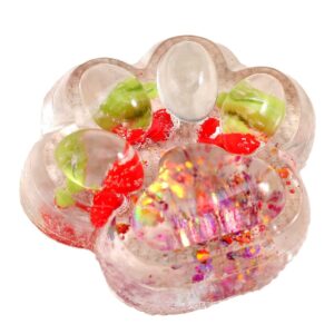 Jucarie Antistres Squishy, , cu Revenire Lenta, Labuta de Pisica Pufoasa, 7.5 cm, Ambalaj Transparent, Model 270523 Multicolor