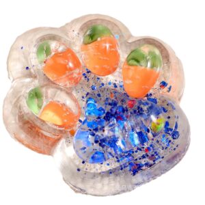 Jucarie Antistres Squishy, , cu Revenire Lenta, Labuta de Pisica Pufoasa, 7.5 cm, Ambalaj Transparent, Model 270526 Multicolor