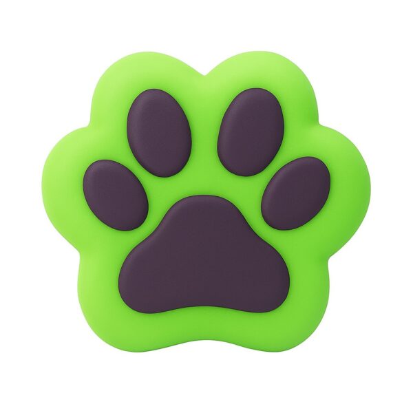 Jucarie Antistres Squishy, , Revenire Lenta, Model Labuta de Pisica Pufoasa, Squishy, Medium 7.5 x 5.5 cm 150 g, Verde Negru