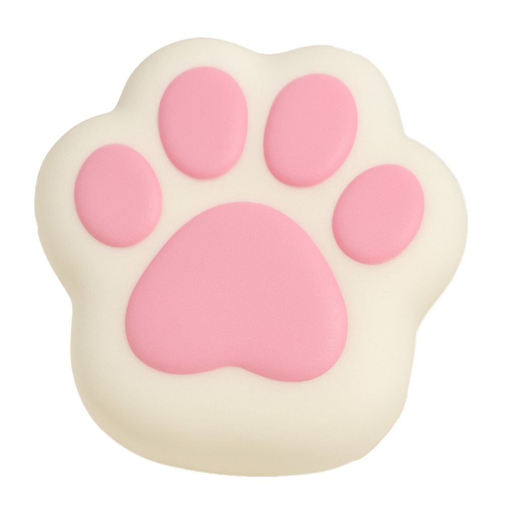Jucarie Antistres Squishy, , Revenire Lenta, Model Labuta de Pisica, Squishy, BIG, 12.5 x 10.5 cm, 220 g, Model 10, Alb Roz