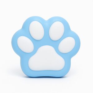 Jucarie Antistres Squishy, , Revenire Lenta, Model Labuta de Pisica, Squishy, BIG 12.5 x 10.5 cm, 220 g, Model 13, Albastru Alb