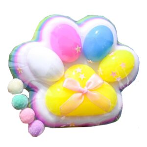 Jucarie Antistres Squishy, , Revenire Lenta, Model Labuta de Pisica, Squishy, BIG 12.5 x 10.5 cm, 220 g, Model 19, Multicolor Roz
