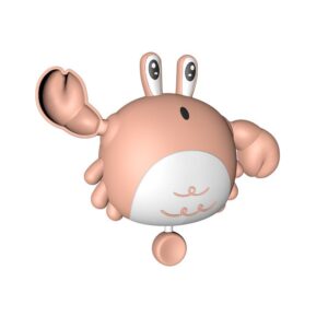 Jucarie de baie pentru copii, , crab, 10 cm, Roz cu fir