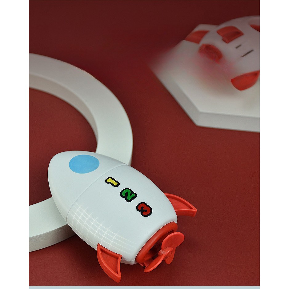 Jucarie de baie pentru copii, , Racheta de apa, 11 cm, Alb - imagine 4