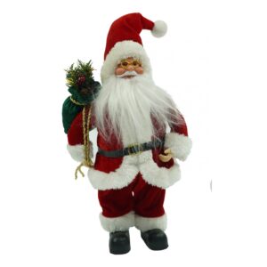 Jucarie decorativa, , Mos Craciun , standard, lana, tesatura de plus, poliester, 32 cm inaltime, interior/exterior