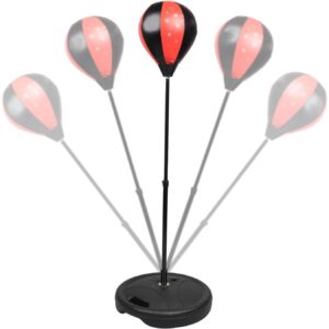 Jucarie Interactiva, , Model Sfera de Box cu Suport, Manusi Incluse, Inaltime Reglabila, +3 Ani, 120 x 20 x 23.5 cm, Rosu/ Negru