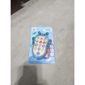 Jucarie Interactiva, , Telefon Inteligent, Model Albinuta, Functii Educative, Muzicale si Voce, 4-6 ani, 19 x 11.5 cm, din Plastic, Albastru