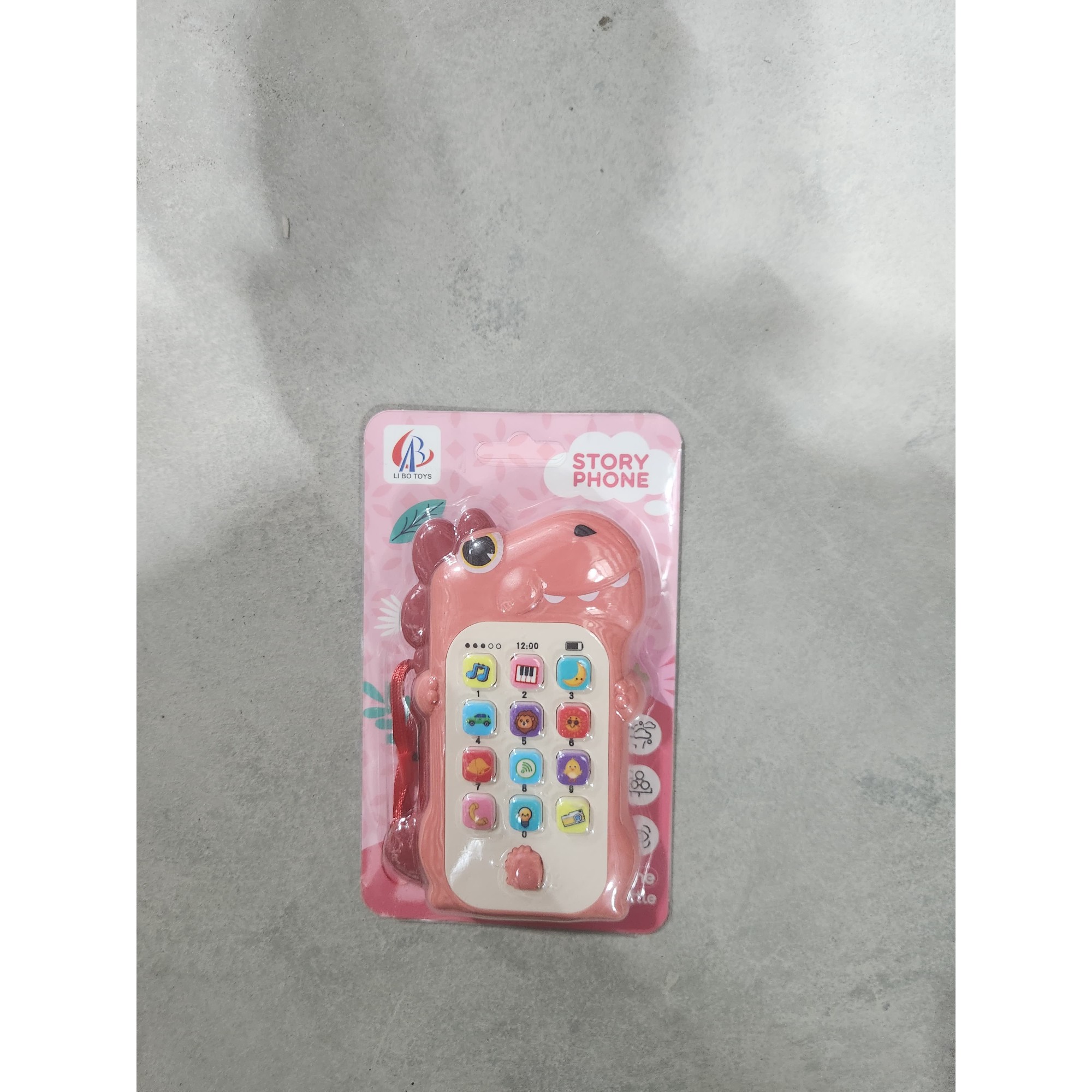 Jucarie Interactiva, , Telefon Inteligent, Model Dinozaur, Functii Educative, Muzicale si Voce, 4-6 ani, 19 x 11.5 cm, din Plastic, Roz