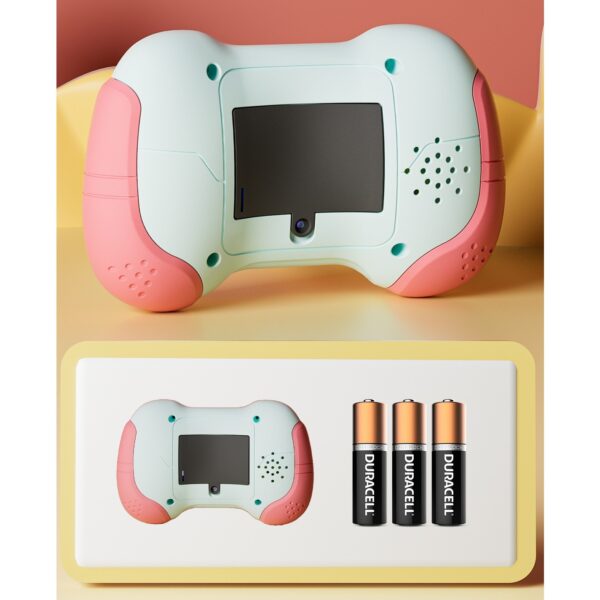 Jucarie Interactiva , Tip Consola Pop It, 6 butoane functionale, 5 Moduri de Joc, 600 Niveluri, + 3 ani, Rosu/Gri - imagine 3