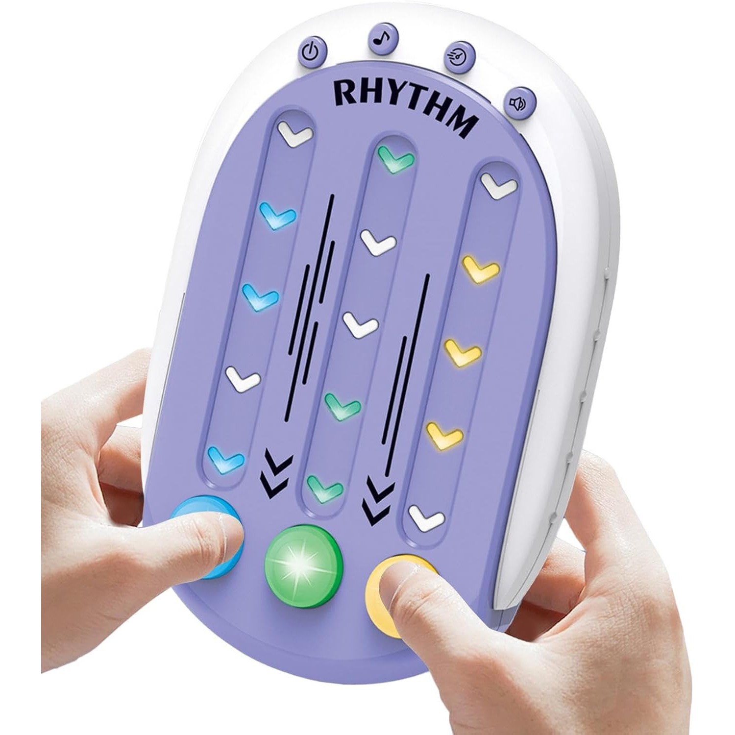 Jucarie Interactiva, , Tip Jocuri Ritmice, +3 Ani, din ABS, 8 Niveluri de Joc, 9.5 x 2.5 x 13.6 cm, Mov - imagine 3