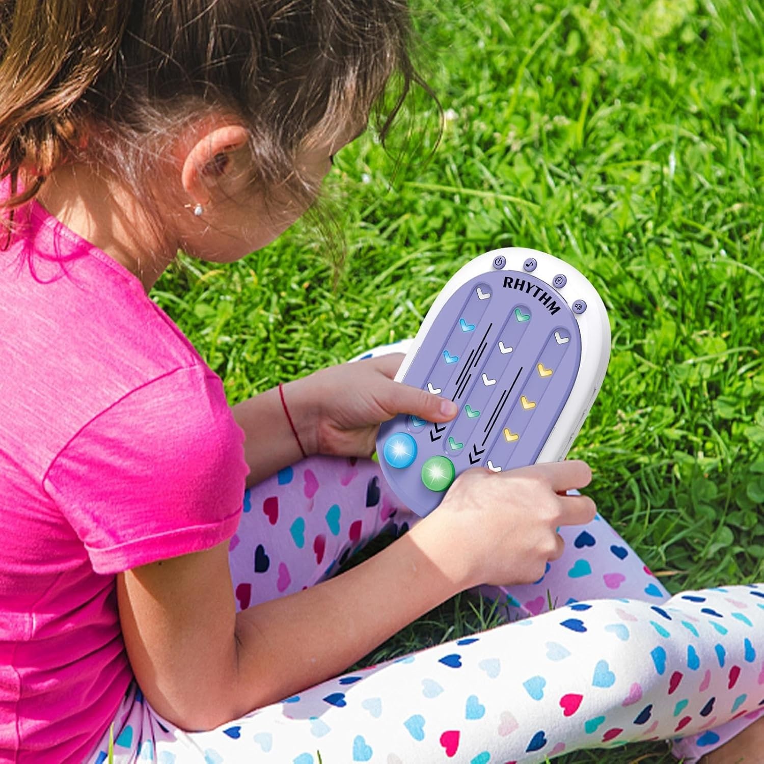 Jucarie Interactiva, , Tip Jocuri Ritmice, +3 Ani, din ABS, 8 Niveluri de Joc, 9.5 x 2.5 x 13.6 cm, Mov - imagine 4