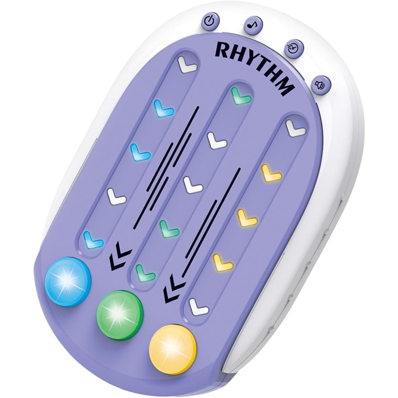 Jucarie Interactiva, , Tip Jocuri Ritmice, +3 Ani, din ABS, 8 Niveluri de Joc, 9.5 x 2.5 x 13.6 cm, Mov