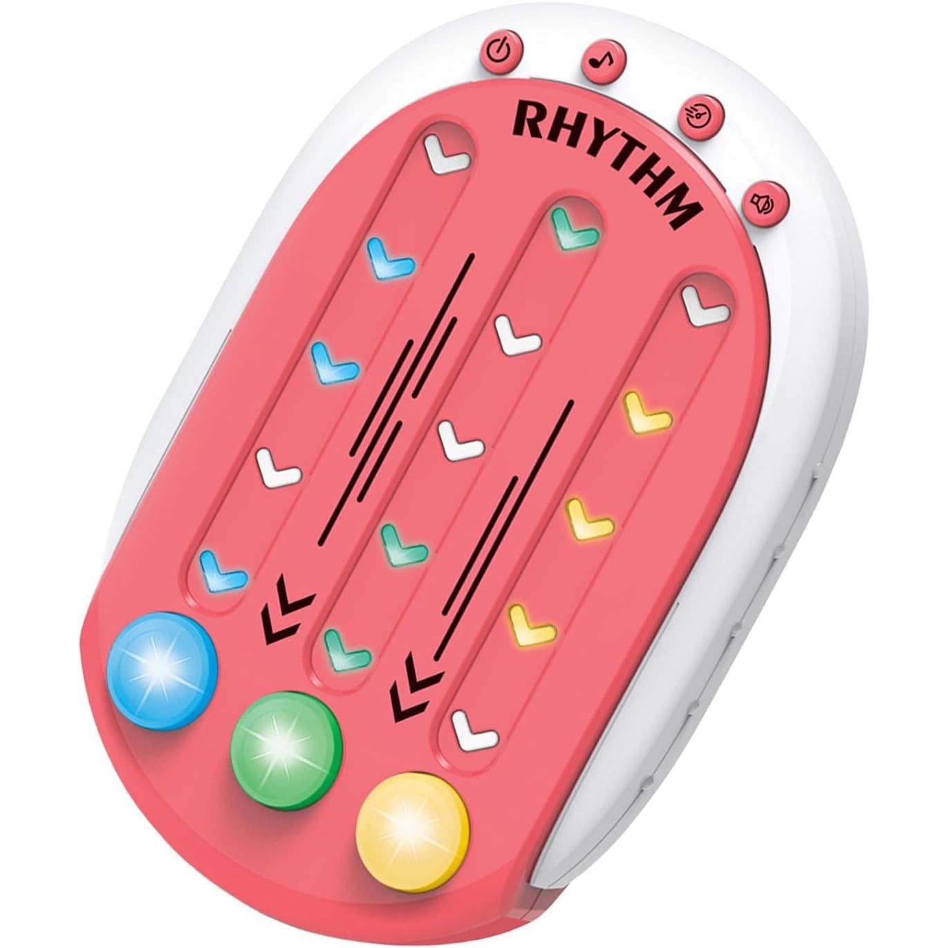 Jucarie Interactiva, , Tip Jocuri Ritmice, +3 Ani, din ABS, 8 Niveluri de Joc, 9.5 x 2.5 x 13.6 cm, Rosu