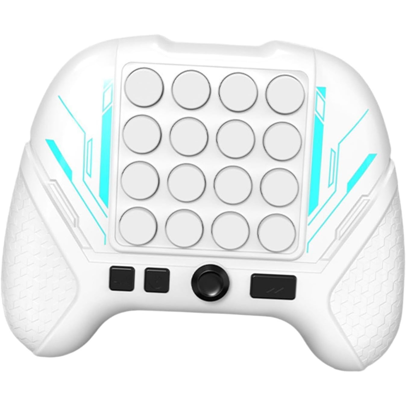 Jucarie Interactiva Pop It, , Tip Consola, Anti-Stres, 5 Moduri de Joc, din ABS si Silicon, +3 Ani, Sunete si Lumini Model Controller, Alb - imagine 4