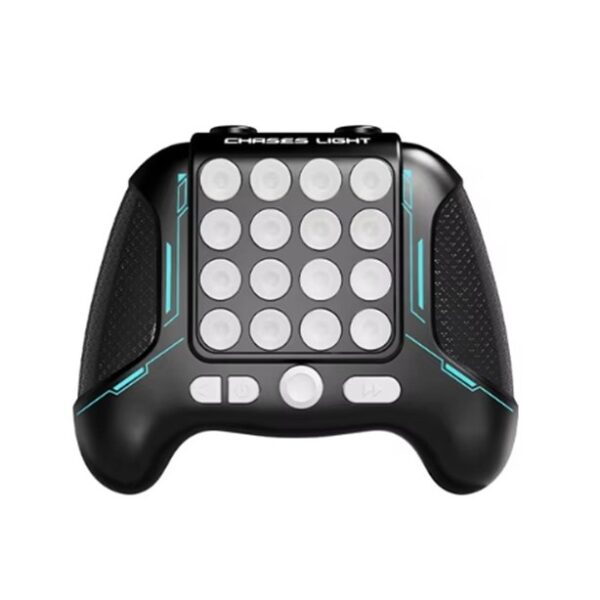 Jucarie Interactiva Pop It, , Tip Consola, Anti-Stres, 5 Moduri de Joc, din ABS si Silicon, +3 Ani, Sunete si Lumini Model Controller, Negru