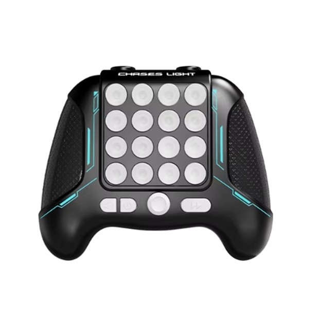 Jucarie Interactiva Pop It, , Tip Consola, Anti-Stres, 5 Moduri de Joc, din ABS si Silicon, +3 Ani, Sunete si Lumini Model Controller, Negru