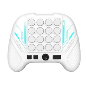 Jucarie Interactiva Pop It, , Tip Consola, Anti-Stres, 5 Moduri de Joc, din ABS si Silicon, +3 Ani, Sunete si Lumini Model Controller, Alb