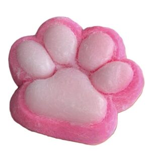 Jucarie Interactiva Squishy, , Model Cat Paw, Squeeze Pinch Family, Revenire Lenta, din TPR, +3 Ani, 7.5 cm, Textura Puf, Roz