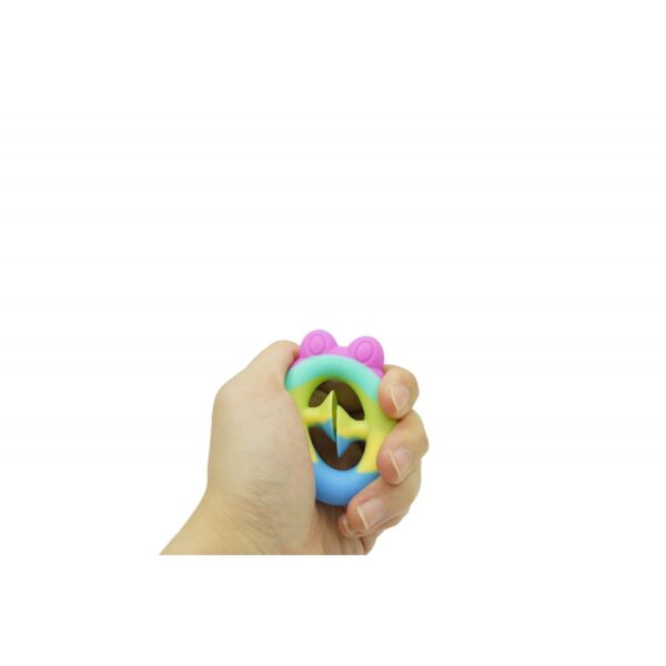 Jucarie senzoriala antistres cu ventuza de decompresie, Antrenare antebrat, Fidget Toy, Model Broasca, Macarons - imagine 2
