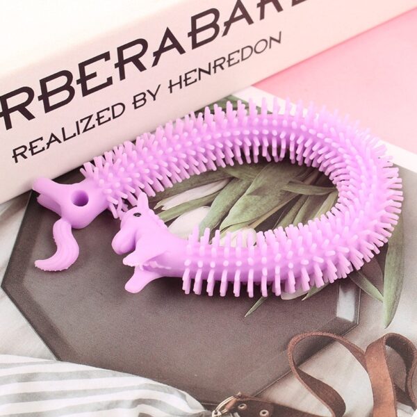 Jucarie senzoriala elastica , Fidget Noodle, Antistres, Culori Random - imagine 4