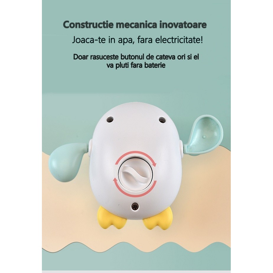 Jucarii de baie pentru copii, , pinguinul bleu - imagine 3