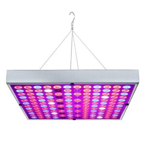 Lampa LED 45W , pentru cresterea plantelor in interior, 225 de leduri, 165 leduri rosii, 60 albastre, 30 x 30 cm, multicolor