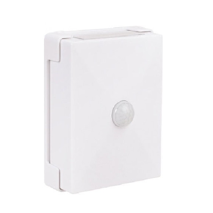 Lampa LED bidirectionala cu senzor de miscare , cu baterii, pentru dormitor, bucatarie, baie, scari, 2 LEd-uri, 8 x 10.5 cm, material ABS si PC, portabila, alb cald