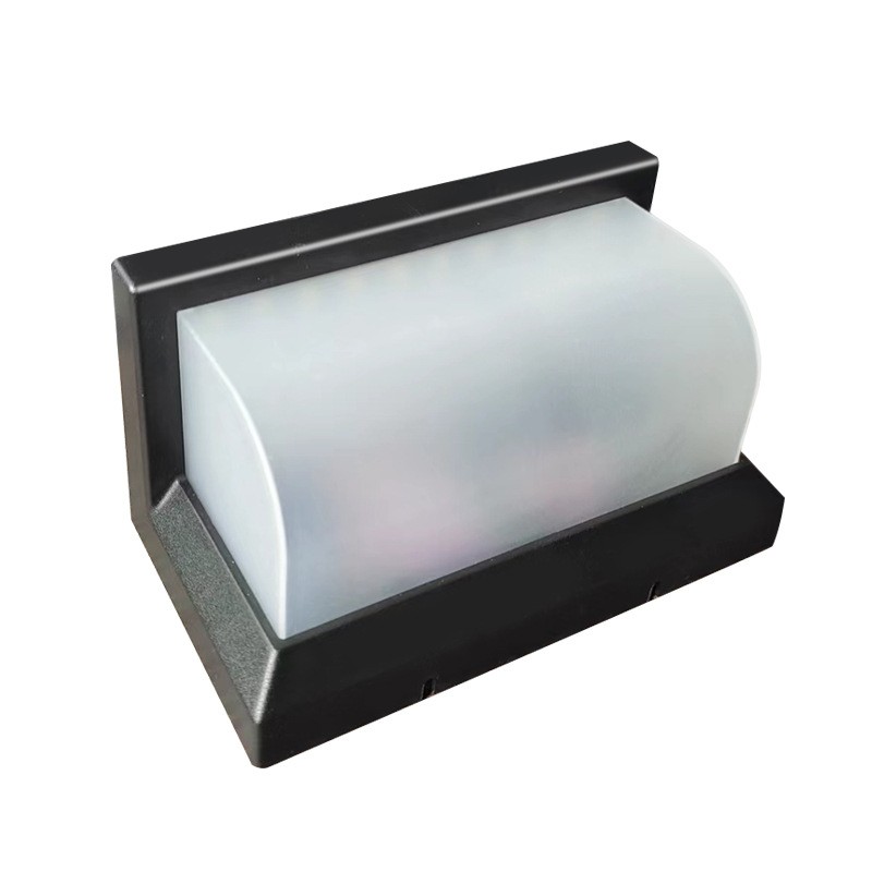 Aplica Solara De Exterior LED ,  13.5 cm x 8 cm, 150 Lumeni 60 LED 18W,  IP65, 3 trepte de lumina, Senzor de Lumina, FORMA ARC, Alb Rece