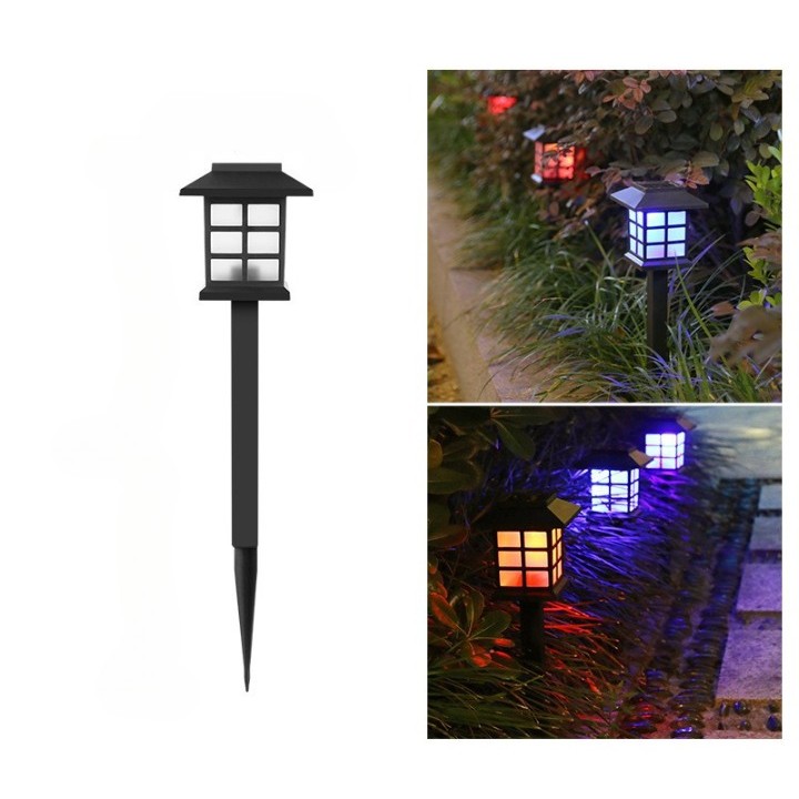 Lampa solara Led pentru gradina, Tip felinar, , Multicolor - imagine 2