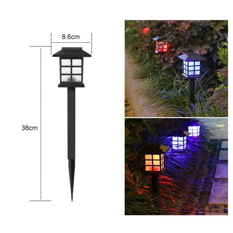 Lampa solara Led pentru gradina, Tip felinar, , Multicolor - imagine 4